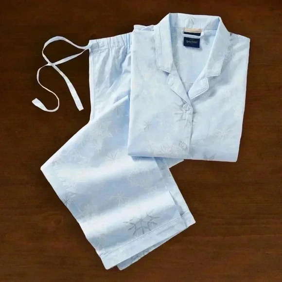 Pajama Set Harry Potter Snowflakes Loose Fit - Size Large- New - Pottery Barn - Picture 1 of 8